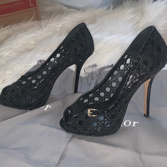 HOSPICK!💋Dior peep toe heels 👠 - Picture 1 of 7